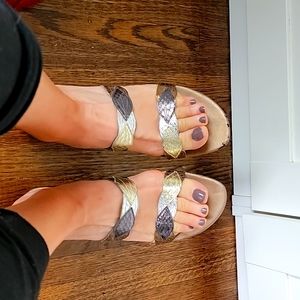 Vaneli metalic sandal